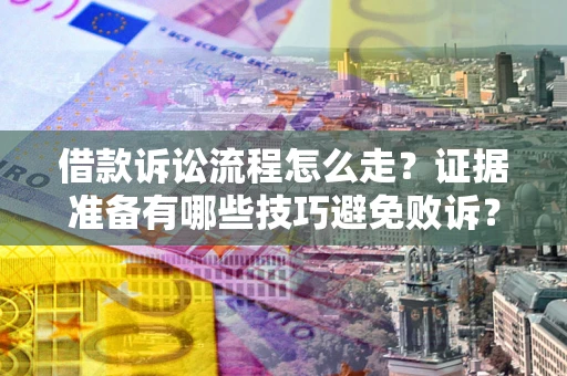 武汉借款诉讼流程怎么走？证据准备有哪些技巧避免败诉？