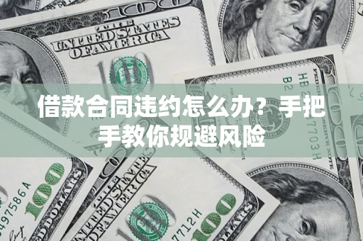武汉借款合同违约怎么办？手把手教你规避风险