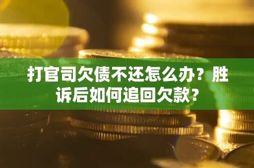 武汉打官司欠债不还怎么办？胜诉后如何追回欠款？