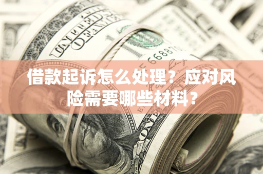 武汉借款起诉怎么处理？应对风险需要哪些材料？