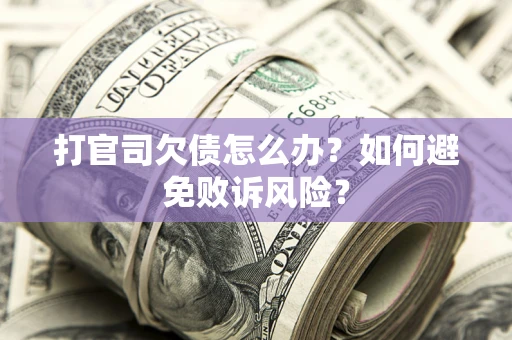 武汉打官司欠债怎么办？如何避免败诉风险？