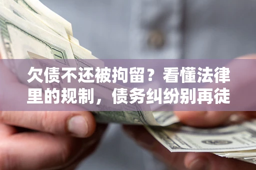 武汉欠债不还被拘留？看懂法律里的规制，债务纠纷别再徒劳奔波
