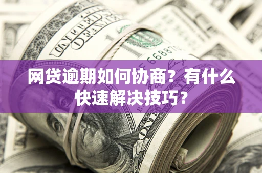 武汉网贷逾期如何协商？有什么快速解决技巧？