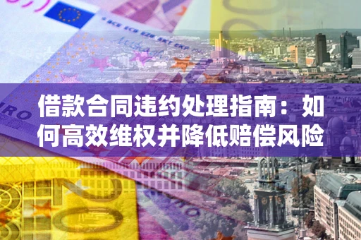 武汉借款合同违约处理指南：如何高效维权并降低赔偿风险？