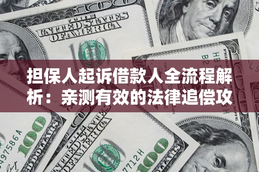 武汉担保人起诉借款人全流程解析：亲测有效的法律追偿攻略