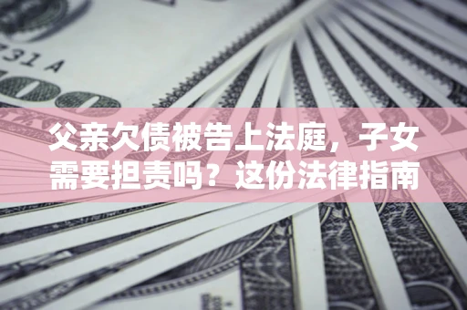 武汉父亲欠债被告上法庭，子女需要担责吗？这份法律指南必须看完