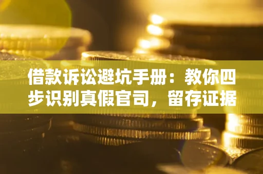 武汉借款诉讼避坑手册：教你四步识别真假官司，留存证据不踩雷