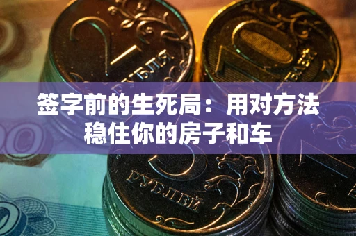 武汉签字前的生死局：用对方法稳住你的房子和车