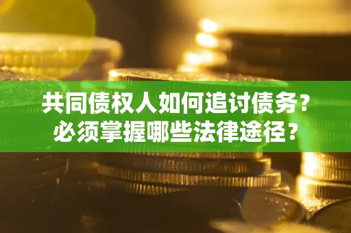 武汉共同债权人如何追讨债务？必须掌握哪些法律途径？