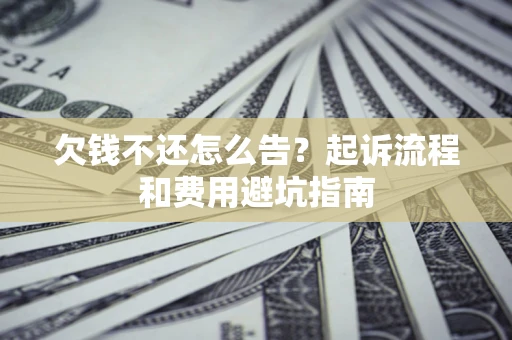 武汉欠钱不还怎么告?起诉流程和费用避坑指南 武汉欠钱不还怎么告?起诉流程和费用避坑指南