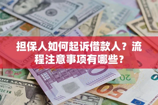 武汉担保人如何起诉借款人？流程注意事项有哪些？